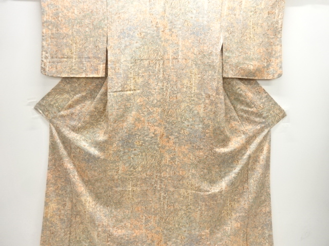 JAPANESE KIMONO / KOMON / FLORAL PLANTS